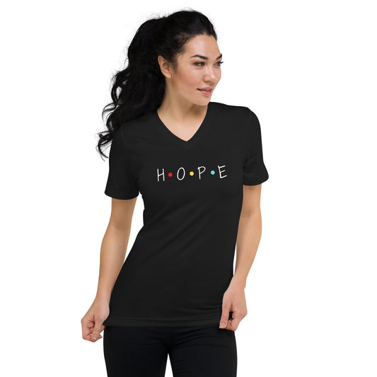 HOPE Unisex Short Sleeve V-Neck T-Shirt